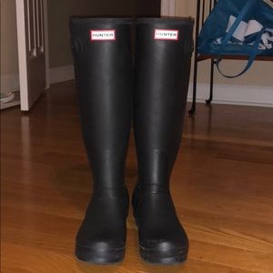 Matt Black Hunter Boots